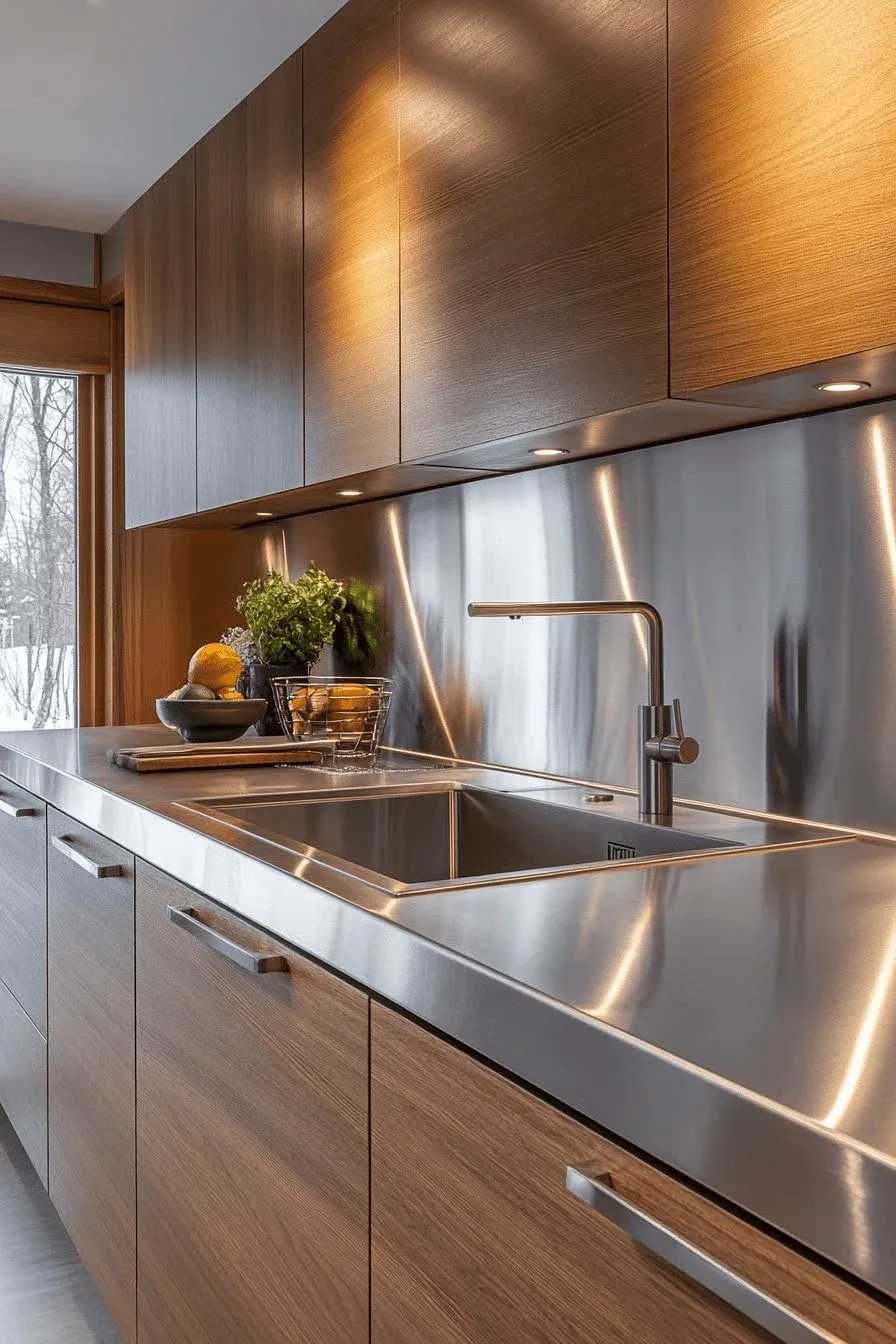 Stainless steel countertop — Washington DC kitchen